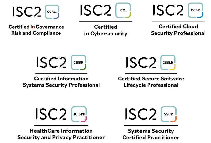 ISC2 certifications — CISSP, CCSP, SSCP, CSSLP, CGRC
